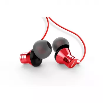AIWA ESTM-50USB-C/RD In-Ear-Stereo-Ohrhörer mit Mikrofon, USB, Rot