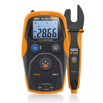 HT Instruments Flashmeter Pro TRMS Digitalmultimeter mit Luxmeter und Blitzdauermessung 1010601