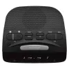 AIWA CR-15 Digitales FM-Uhrenradio mit Dual-Alarm, LED-Anzeige, Sleep-Timer - Schwarz