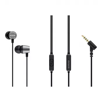 AIWA ESTM-30SL In-Ear-Kopfhörer mit Mikrofon, Silber