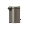 Brabantia NewIcon 5 Liter Treteimer, Platinum