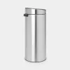 Brabantia Touch Bin 30L Abfalleimer, Matt Steel