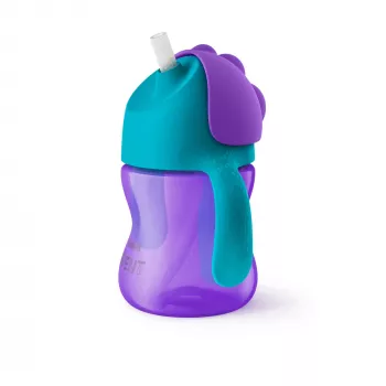 Philips Avent Bendy Straw Cup 200 ml, 9m+, Lila