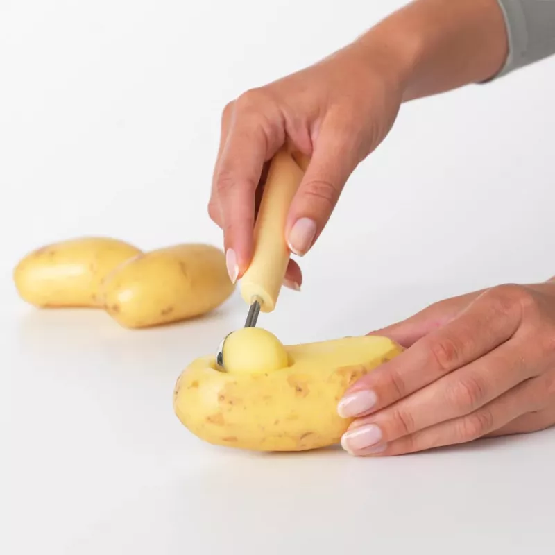 Brabantia Melonenkugelausstecher, Vanille-Gelb