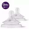 Philips Avent Natural Response Babyflaschen-Sauger, langsamer Milchfluss, 0M+, 2er-Pack, Silikon