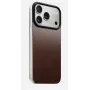 NOMAD Magnetic Leather Back für iPhone 17 Pro MagSafe-kompatibel Horween Leder Rustic Brown