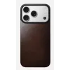NOMAD Magnetic Leather Back für iPhone 17 Pro MagSafe-kompatibel Horween Leder Rustic Brown