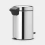 Brabantia NewIcon 5L Tretmülleimer Brilliant Steel