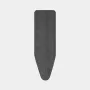 Brabantia Bügelbrettbezug Denim Black, Größe B, 124x38 cm, 8mm Polsterung