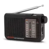 AIWA RS-55/BK Tragbares analoges AM/FM Taschenradio, Schwarz