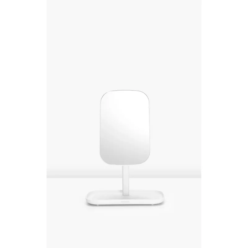 BRABANTIA ReNew Wandspiegel mit Ablagefach, Weiß