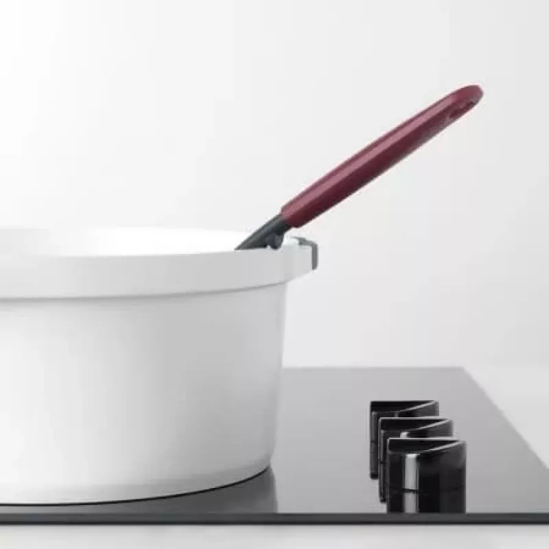 Brabantia Profile Line Pfannenwender mit Schlitzen, Aubergine Rot