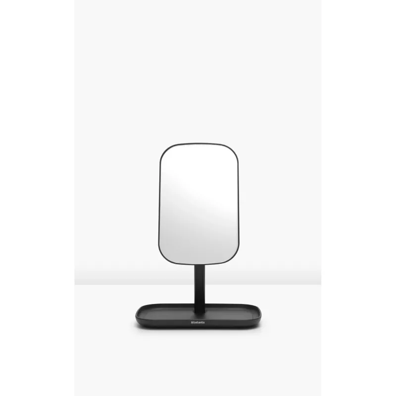 Brabantia ReNew Wandspiegel mit Ablage, Dunkelgrau