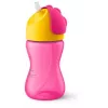 Philips Avent Strohhalmbecher mit flexiblem Strohhalm, 300 ml, 12m+, Rosa