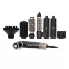 Melissa 7-in-1 Multifunktions-Haarstyler, keramikbeschichtet, 180°C, Schwarz/Silber