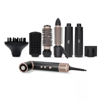 Melissa 7-in-1 Multifunktions-Haarstyler, keramikbeschichtet, 180°C, Schwarz/Silber