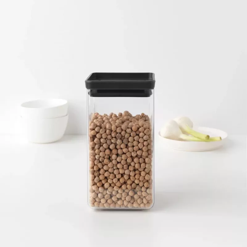 Brabantia Make & Take rechteckiger Lebensmittelbehälter 1,6 L Dunkelgrau