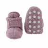 Lodger Slipper Teddy Baby Hausschuhe, Rose, 6-12 Monate, Antirutsch-Sohle, Fleece