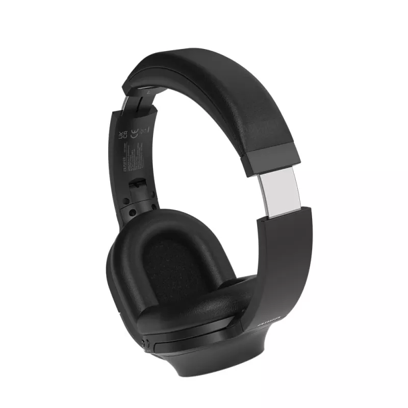 AIWA HST-220BT On-Ear kabellose Bluetooth-Kopfhörer, Schwarz