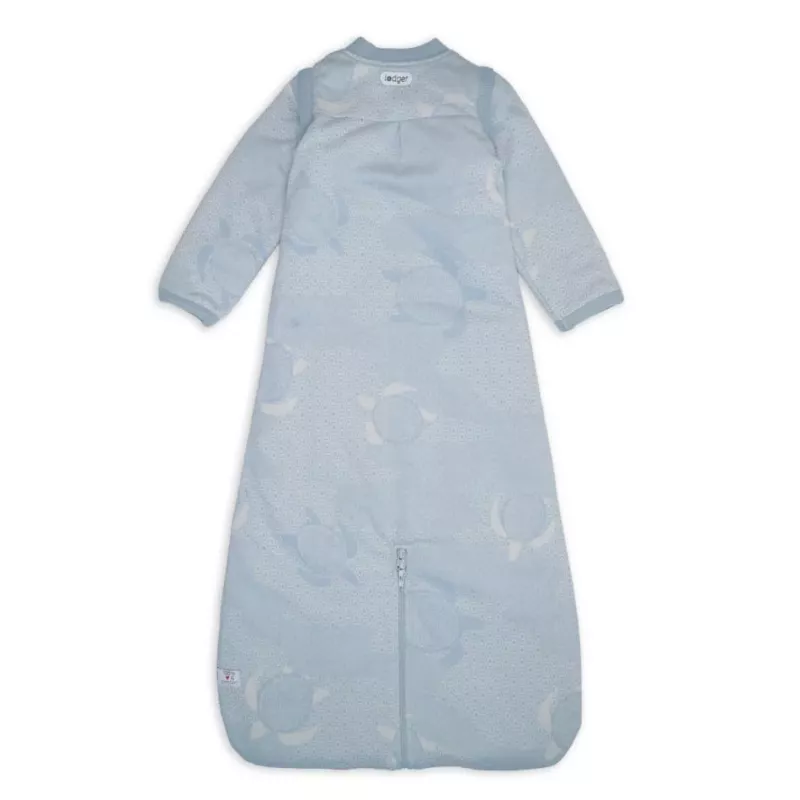 Lodger Hopper Matcha Turtle Baby-Schlafsack mit abnehmbaren Ärmeln, Blue Fogg, 68/80
