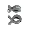 Lodger Clip Swaddler Clips für Baumwoll-Wickeltuch (2 Stk.), Carbon