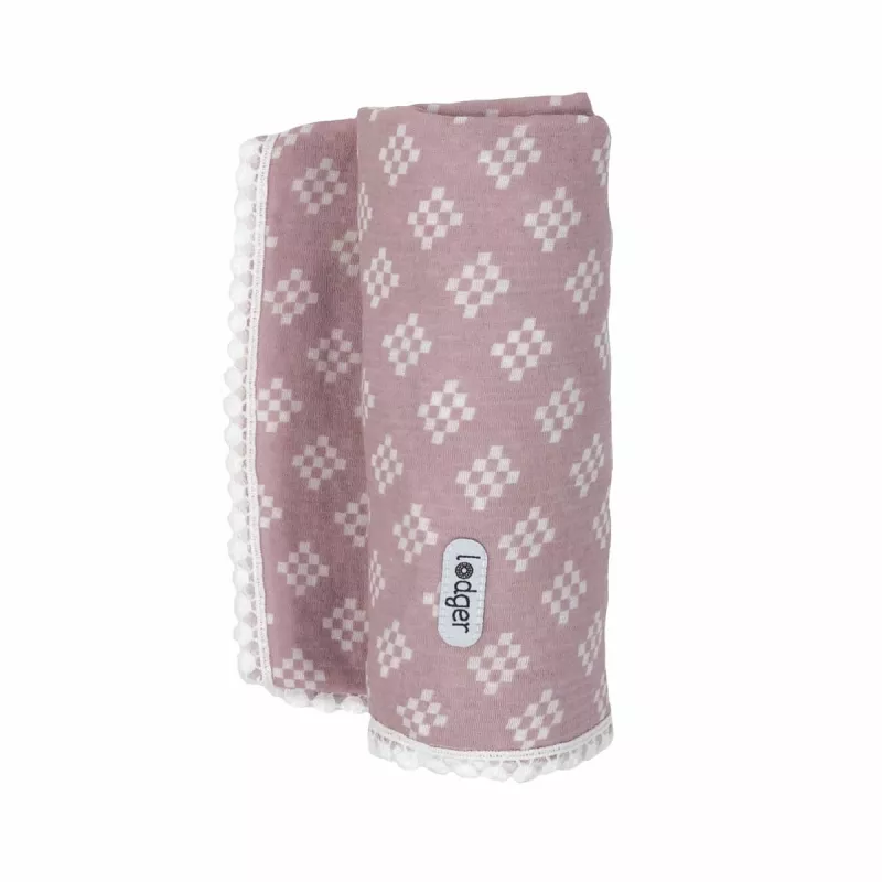 Lodger Swaddle Tribe Musselin Pucktuch 120x120 cm Rose