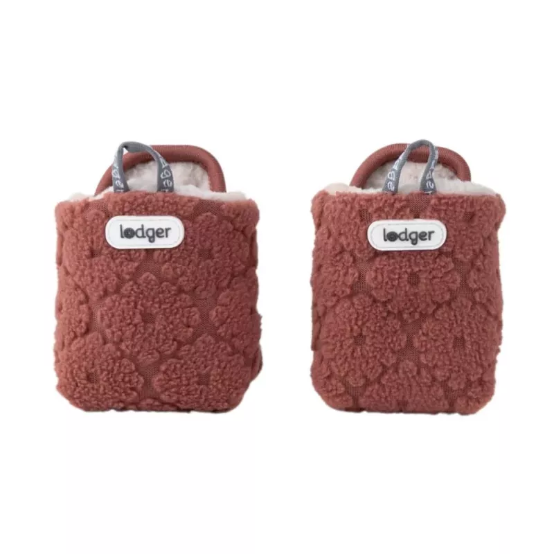Lodger Slipper Folklore Fleece Baby Hausschuhe, 6-12 Monate, Rosewood