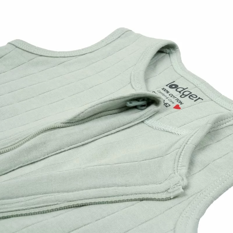 Lodger Hopper Solid Baby Schlafsack ärmellos, Pfefferminz, 50/62 cm, 0.5 TOG, Baumwolle