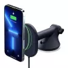 iOttie Velox Magnetisches Kabelloses Ladegerät Armaturenbrett & Windschutzscheibenhalterung - 7,5W Qi Schnellladung, MagSafe Kompatibel, Schwarz