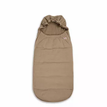 Lodger Mini BunkerTeddy Ganzjahres-Autositz-Fußsack, Beige