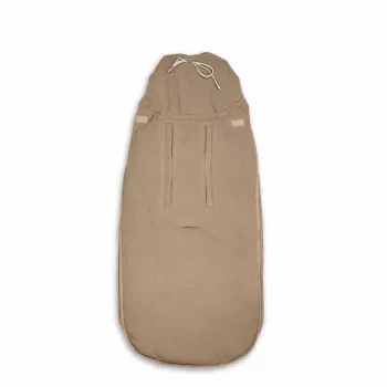 Lodger Mini BunkerTeddy Ganzjahres-Autositz-Fußsack, Beige