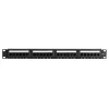 DS-IT CAT 6 UTP Netzwerk-Patchpanel, 19 inch, 24-Port DS-Patch6-24UTP