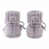 Lodger Slipper Merino Wool Baby-Booties, Stone, 0-6 Monate