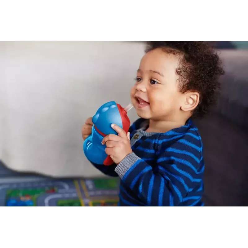 Philips AVENT Strohhalmbecher mit flexiblem Strohhalm, 200 ml, 9m+, Blau