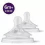 Philips Avent Natural Response Silikon-Sauger, sehr schneller Milchfluss, 6m+, 2er-Pack