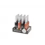 Brabantia Utility Lighter 127267 – Nachfüllbares Butangas-Feuerzeug mit verstellbarer Flamme, kindersicher, piezoelektrische Zündung, Schwarz