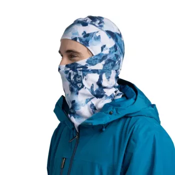 Buff Thermonet Balaclava mit Klappe - Synth Blue