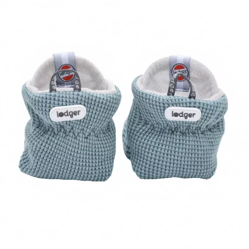 Lodger Slipper Ciumbelle Baumwoll-Babyschuhe, 3-6 Monate, Ocean