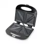 Melissa Sandwich-Toaster 750W Schwarz – Antihaft-Backflächen mit dreieckiger Form, Cool-Touch-Griff, Verriegelungsclip, vertikale Aufbewahrung