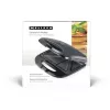 Melissa Sandwich-Toaster 750W Schwarz – Antihaft-Backflächen mit dreieckiger Form, Cool-Touch-Griff, Verriegelungsclip, vertikale Aufbewahrung