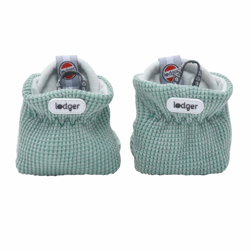 Lodger Slipper Ciumbelle Baumwoll-Hausschuhe, 3-6 Monate, Schlammgrün