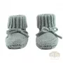 Lodger Slipper Folklore Merino-Woll-Babyschuhe, Seide, 0-6 Monate