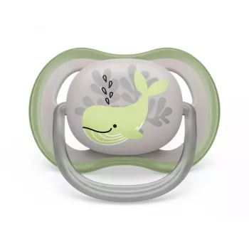 Philips Avent Ultra Air Deco Schnuller, Wal-Design, 6-18 Monate, Jungen, 1er-Pack