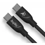 AQIILA USB-C auf USB-C Lade- und Synchronisierungskabel 3 m Schwarz AQCBPBICB4BD881