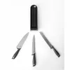 Brabantia Tasty+ Messerblock-Set für die Schublade, Dunkelgrau, 3 Messer
