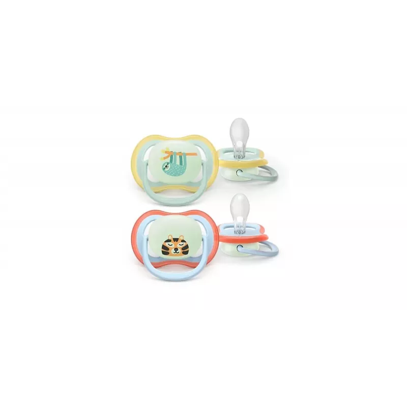 Philips Avent Ultra Air Night Schnuller 0-6 Monate, 2er-Pack, im Dunkeln leuchtend, Neutral