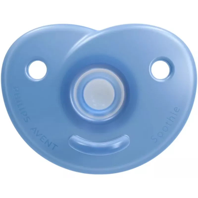 Philips Avent Soothie Silikon-Schnuller mit Silikonschild, 0-6 Monate, 2er-Pack