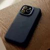 Decoded Leder-Rückseitenschutz für iPhone 16 Pro Max, MagSafe-kompatibel, Navy