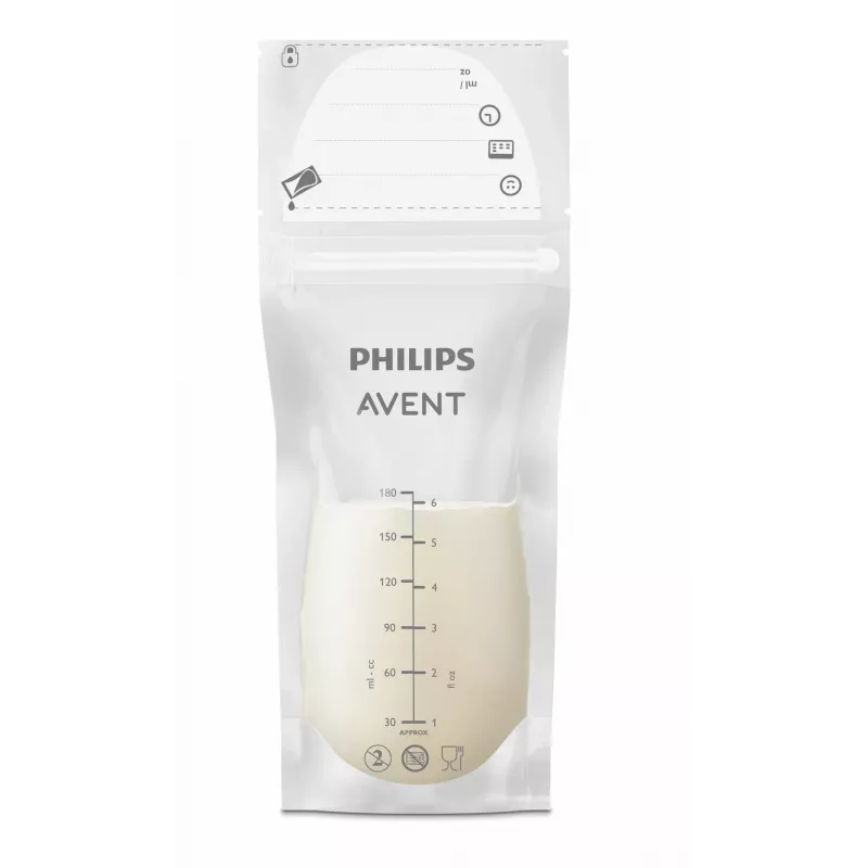 Philips AVENT Muttermilch-Aufbewahrungsbeutel 180 ml, 25er-Pack