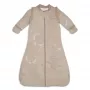 Lodger Hopper Matcha Turtle Baby-Schlafsack mit abnehmbaren Ärmeln, Beige, 50/62